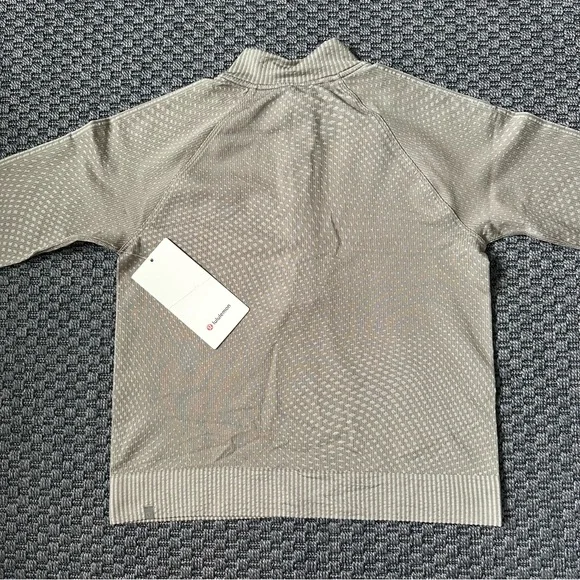 Lululemon Rest Less Cropped Half-Zip Grid Warp Rover / Raw Linen - Picture 4 of 7